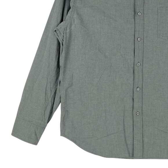 J.Crew Men's Gray Button-Up Long Sleeve Shirt Size XL Classic Fit 100% Cotton - Picture 6 of 10